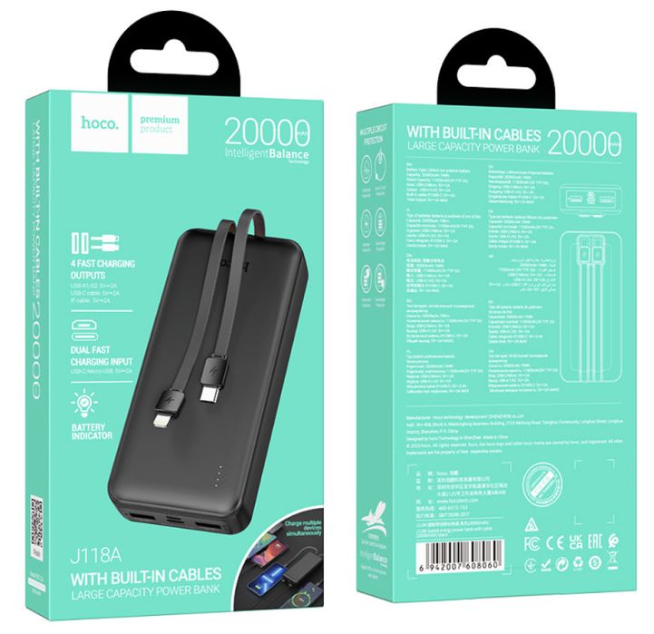 Hoco Павер банк 20000mAh УМБ Power Bank Hoco Speed Energy 20000mAh