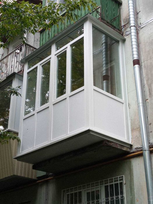 розширення балкона вікна на балкон французький балкон балкон під ключ