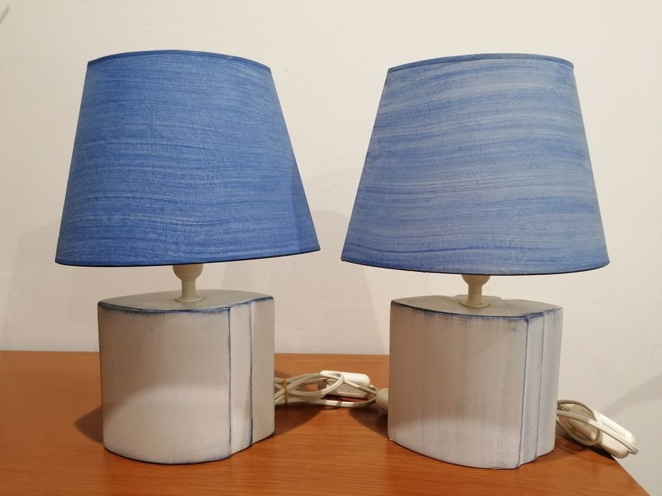 Conjunto de dois candeeiros  de mesa