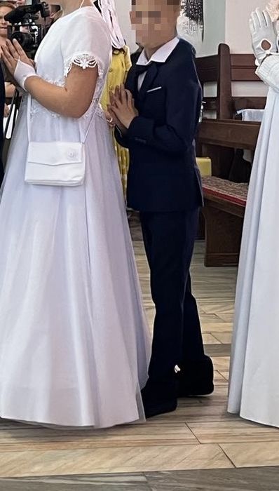 Garnitur granatowy roz 128/134