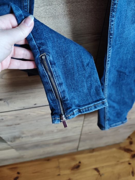 Mango Denim Jeans 40 spodnie jeansowe skinny rurki zamki