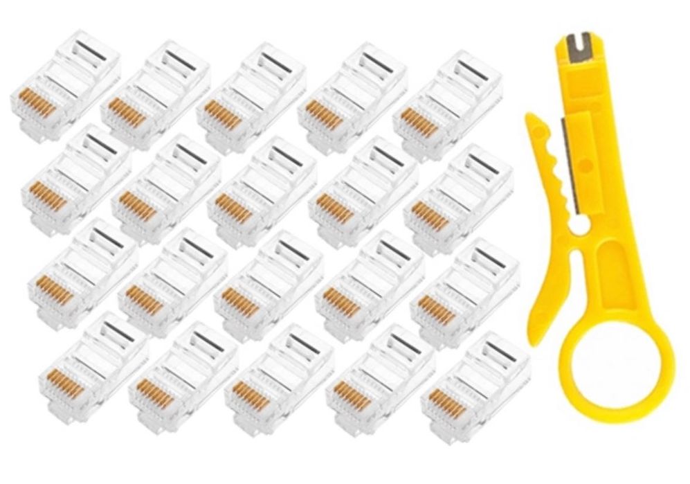 Zestaw Sieciowy tester kabli  Ściągacz Zaciskarka RJ45 LAN 3