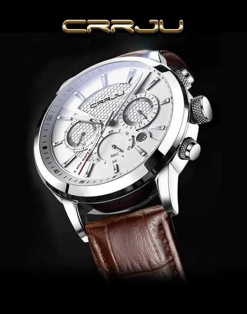 Nowy Japoński Wodoodporny Zegarek Męski Chronograf Prezent