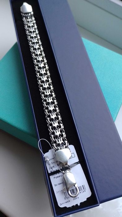 30 40 гр по 160,  мужской серебряный браслет бисмарк, цепочка на руку