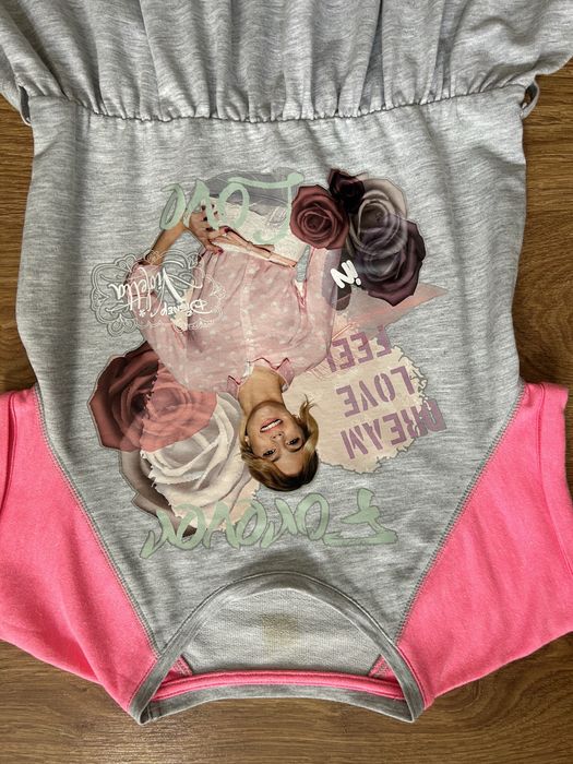 Szara Sukienka dla dziewczynki Disney Violetta Rozmiar 140/146