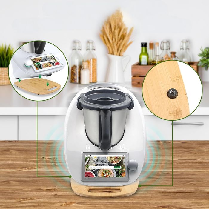 Deska pod Robota Kuchennego Thermomixa TM6 TM5 Bambusowa Ślizgowa