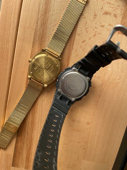 Casio G-SHOCK DW-5600UBB - Nixon Time Teller Gold