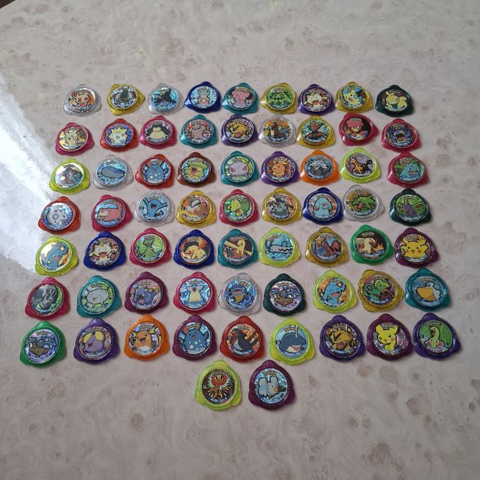65 Tazos Pokémon KRAK