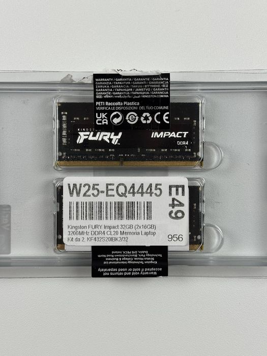 Оперативна пам'ять Kingston FURY Impact DDR4 SODIMM 2x16GB 3200MHz