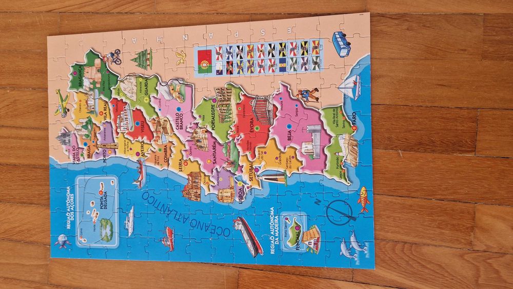 Educa Puzzle - Distritos de Portugal, 150 peças
