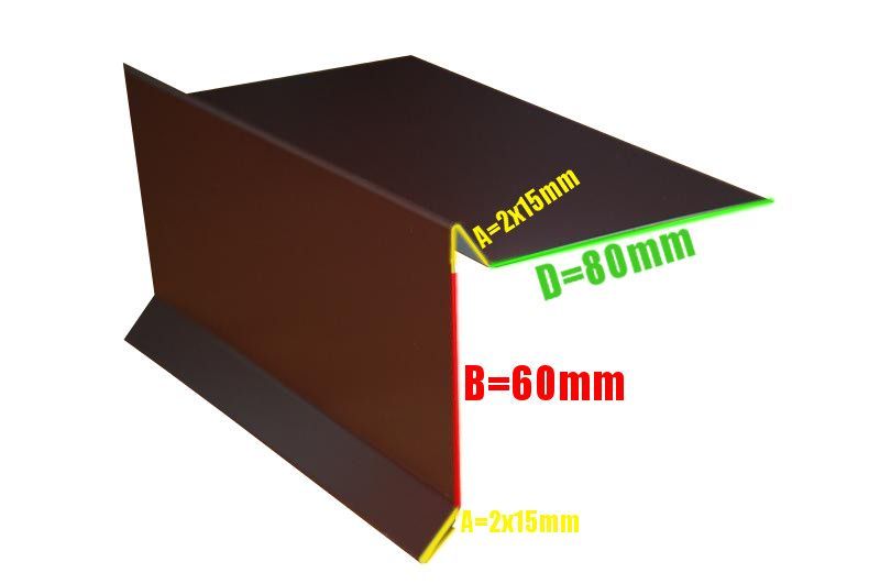 Wiatrownica pod gont, wiatrownica boczna pod papę, wiatrownice
