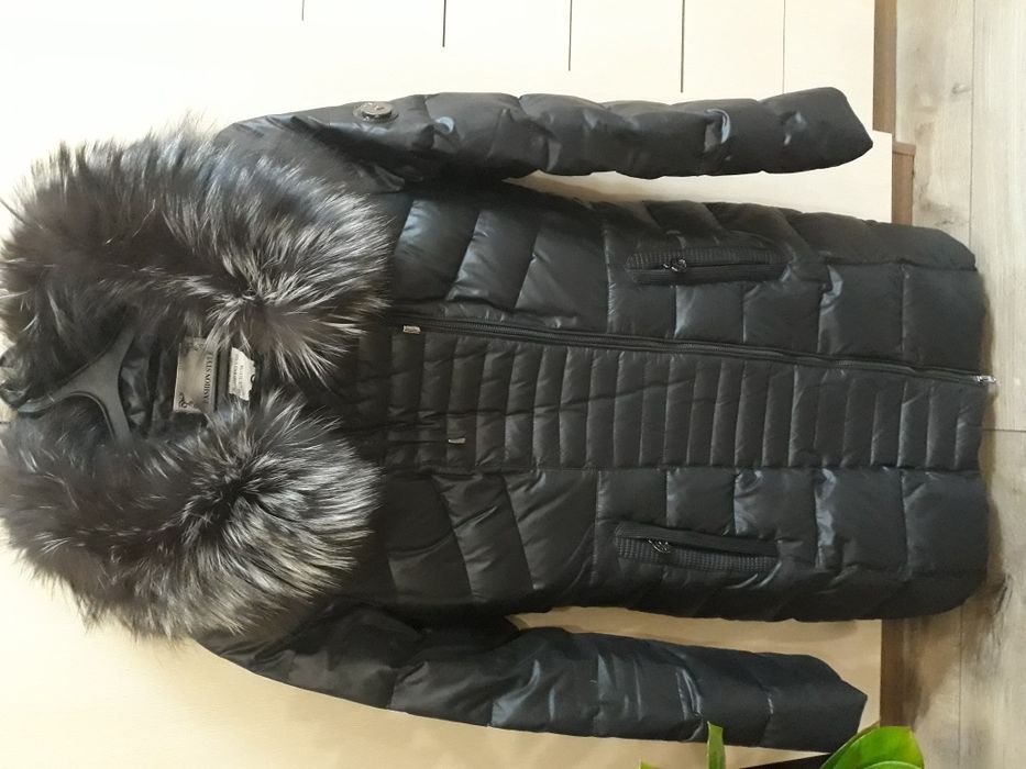 Пуховик с чернобуркой