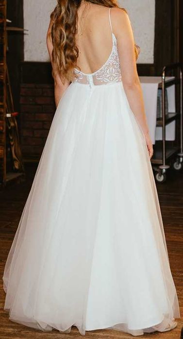 Suknia Ślubna Tiulowa Rozmiar S