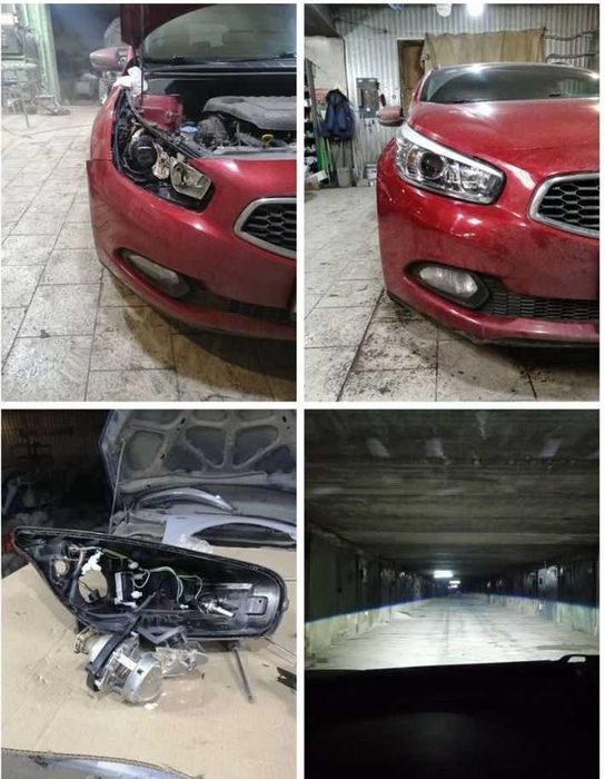 Замена Ламп Установка линз ксенон Ремонт фар Биксеноновые Биксенон LED