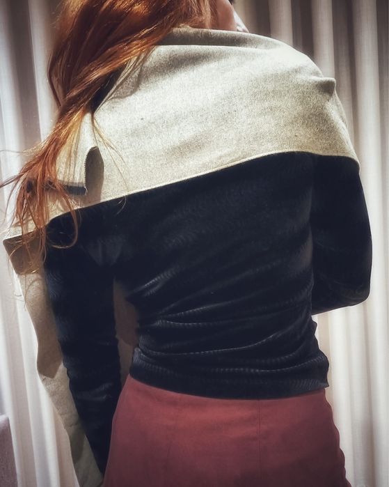 Echarpe sem uso minimalista