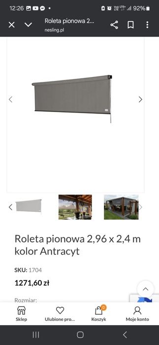 Roleta pionowa jak nowa