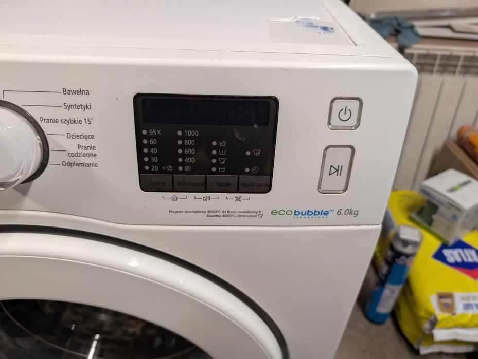 Pralka Samsung WF60F4E0W0W/E0 Uszkodzona