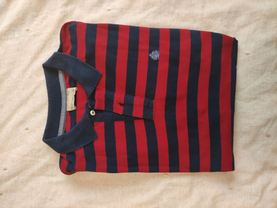 Polo homem vermelho/bordeaux e azul Springfield XL