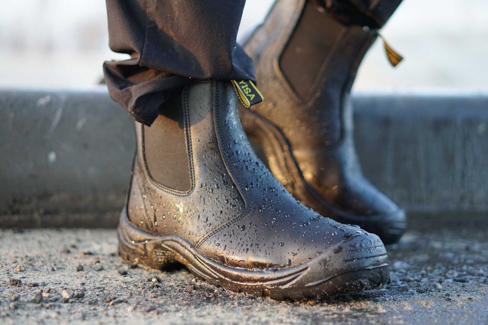 Захисне шкіряне взуття Дейтона зі сталевим носком та кевларом