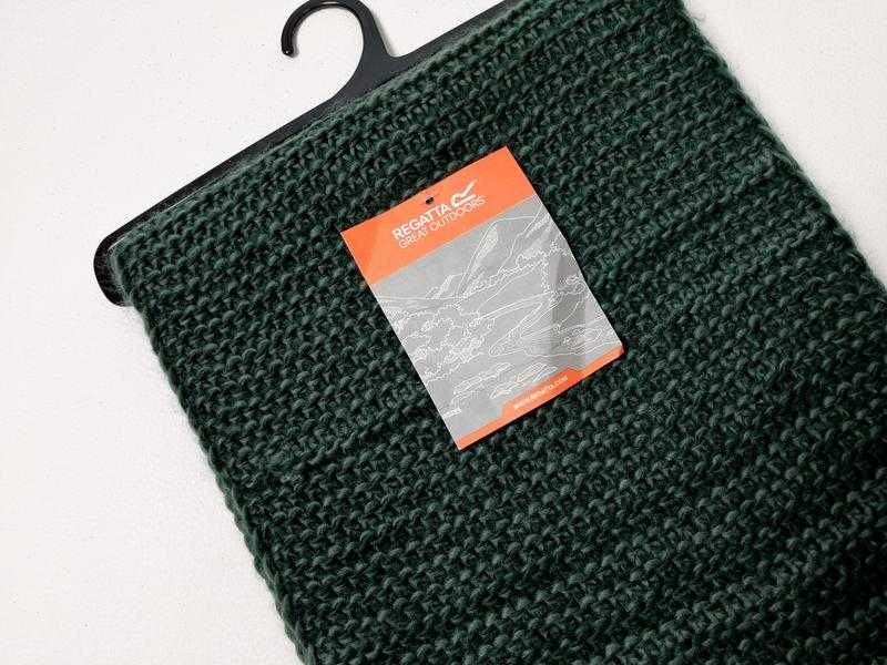 Новый теплый изумрудный длинный шарф Regatta