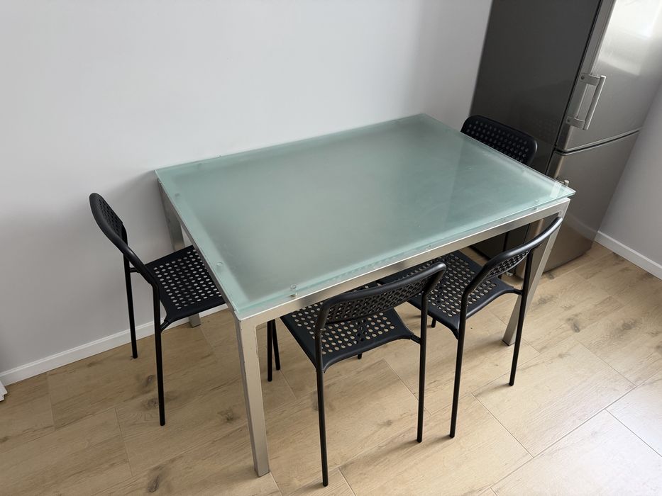 Stół szklany 120 cm