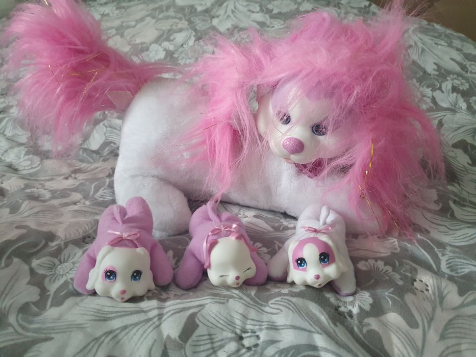 Psia mama ze szczeniakami puppy surprise piesek pies Mandy