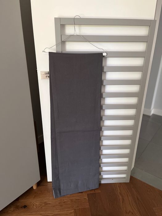 Zasłony Ikea ciemny szary