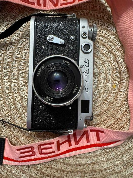 FED-2 + Industar-26M 2.8/52, pasek ZENIT, futerał, USSR, 1961 rok.