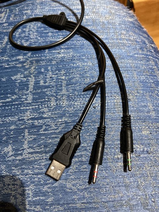 Auscultadores com Fios 1LIFE Ghs:Sonic (PC - Microfone - Preto e Azul