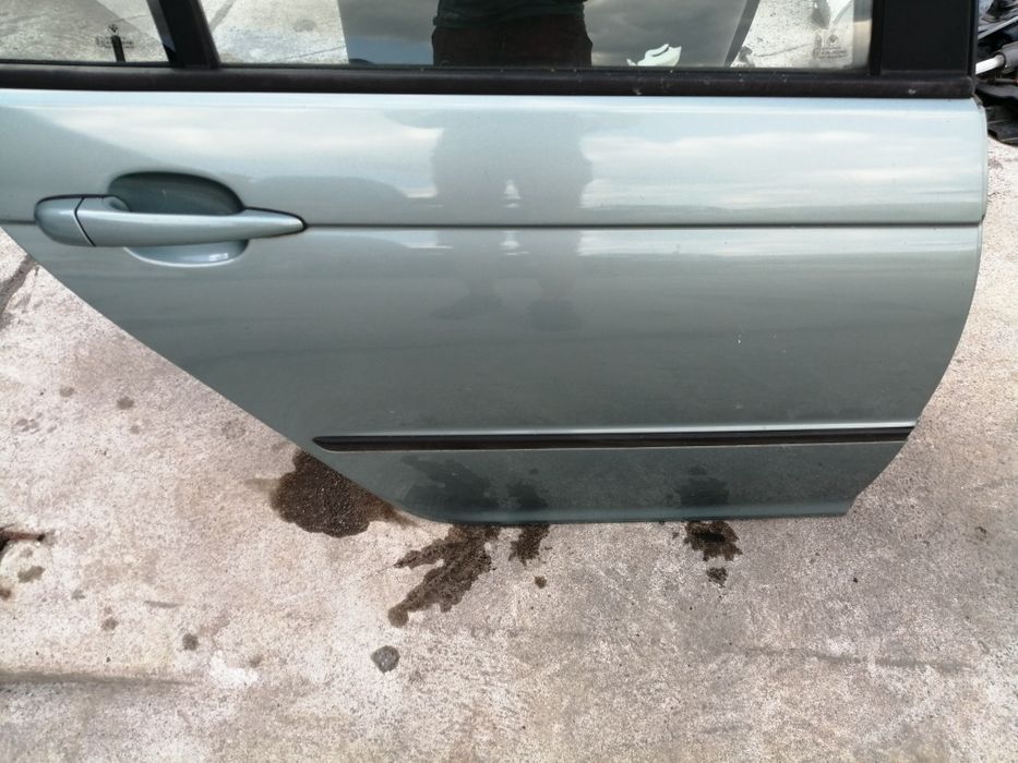 Drzwi bmw e46 prawe tylne tył graugruen ładne, bez rdzy