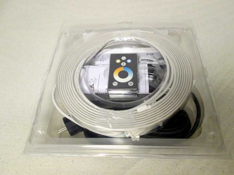 Listwa LED 500 cm, podszafkowa, pilot biały ciepły zimny