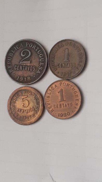 O Barateiro 4 moedas de 1 cent 2 cent e 5 cent ver datas