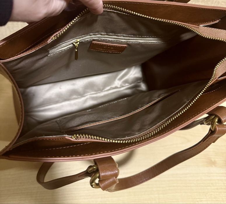 Сумка - тоут Polina & Eiterou, натуральная