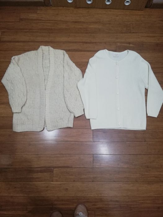 NOWY-100% WELNA-OWCZA- naturalna- sweter-kardigan