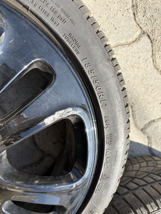 4 jantes 17’’ MINI JCW com pneus 185/50R17 Dunlop