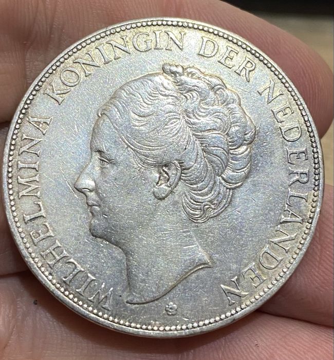 Moeda 955 HOLANDA 2 1/2 Gulfen 1930 Prata