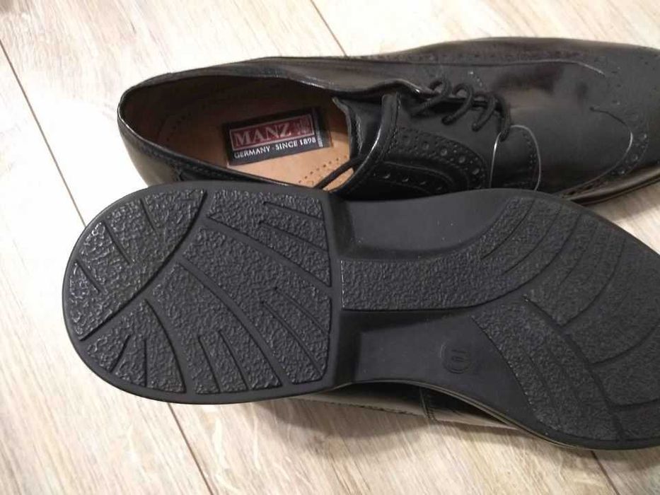 Manz Germany nowe buty Derby 44,5 UK 10 super buty skórzane