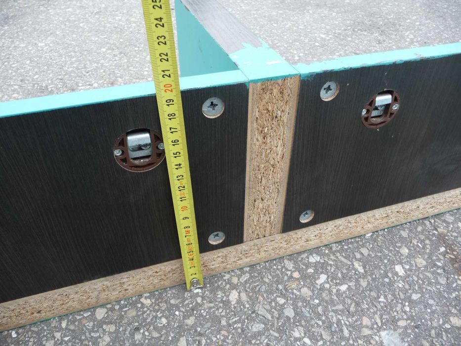 PÓŁKA 200x25 cm - półki długości: 208 cm x 20 cm - kolor: WENGE +DOWÓZ