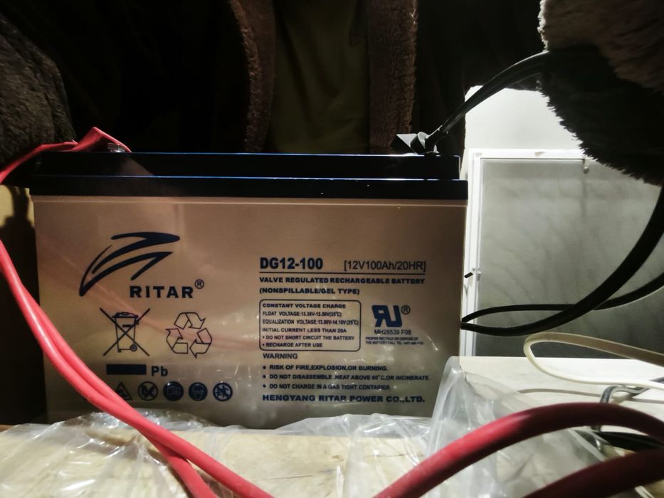 ЗАРЯДНИЙ КОМПЛЕКТ! ДБЖ LogicPower PSW-800VA+ АкумуляторRitar 12v 100ah