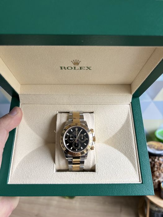ROLEX Daytona BOXのみ Rolex Daytona ZENITH 16520 Black Dial Mens Watch Box Papers
