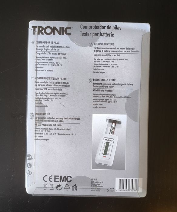 Aparelho de teste para pilhas