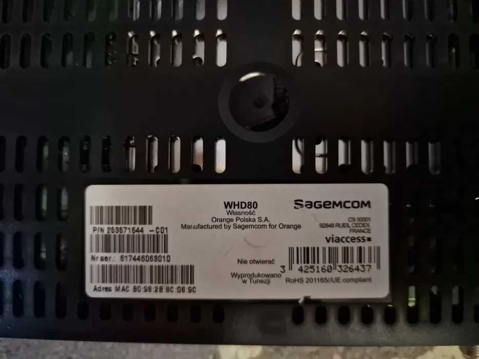 Orange TV dekoder, sagem, Livebox, WHD80