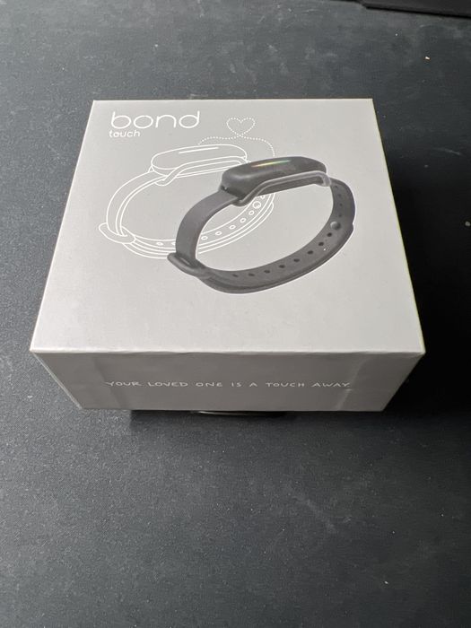 Interaktywna Bransoletka bond touch dla par na odległość czarny kolor