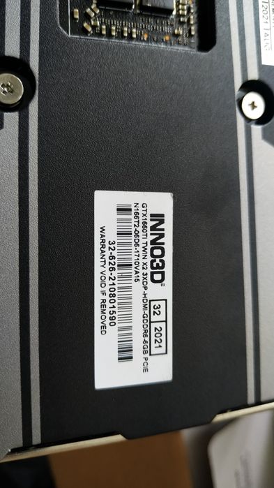 Видеокарта inno 3D 1660Ti в отличном состоянии