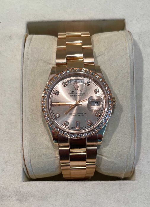 Relógio automático em plaque ouro rosa bom estado