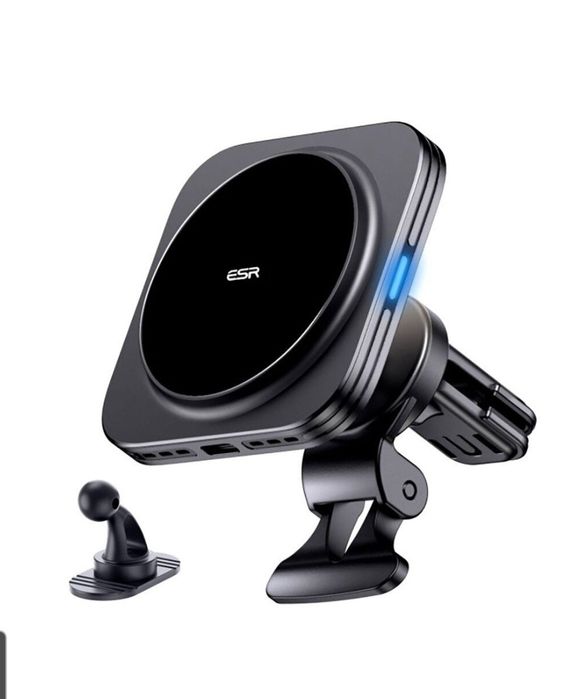 Uchwyt na telefon ESR HaloLock QI2 Magsafe Wireless Vent 15W Czarny