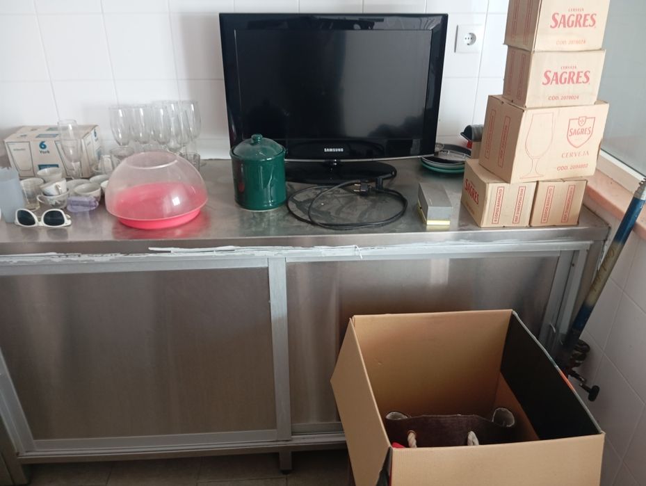 3 bancadas em inox