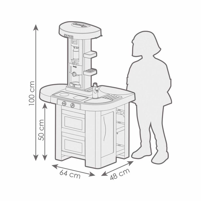 Інтерактивна кухня Smoby Тек Едішн блакитна (311052)