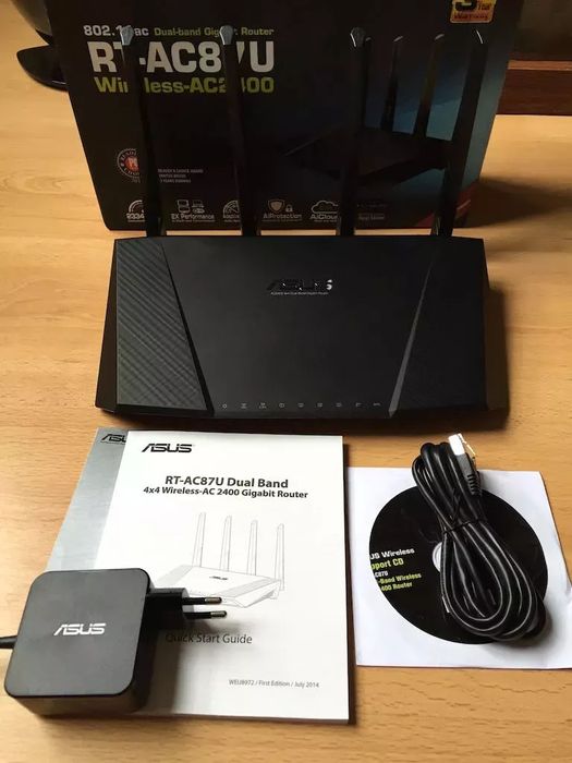 Wi-Fi роутер ASUS RT-AC87U Black: 2 970 грн. - Периферійні пристрої ...