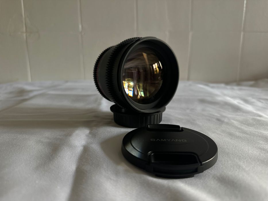 Kit 5 Lentes Cinema Samyang VDSLR + Mala de Transporte (Como Novas)
